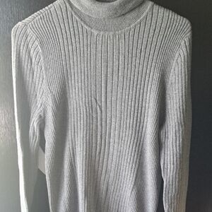 Croft & Barrow Gray Turtleneck Sweater